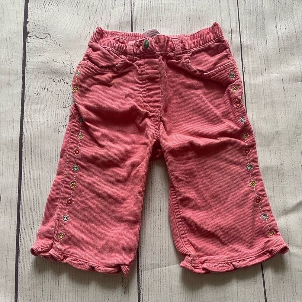 Gymboree Sugar & Spice Pink Corduroy Pants Size 6-12 months